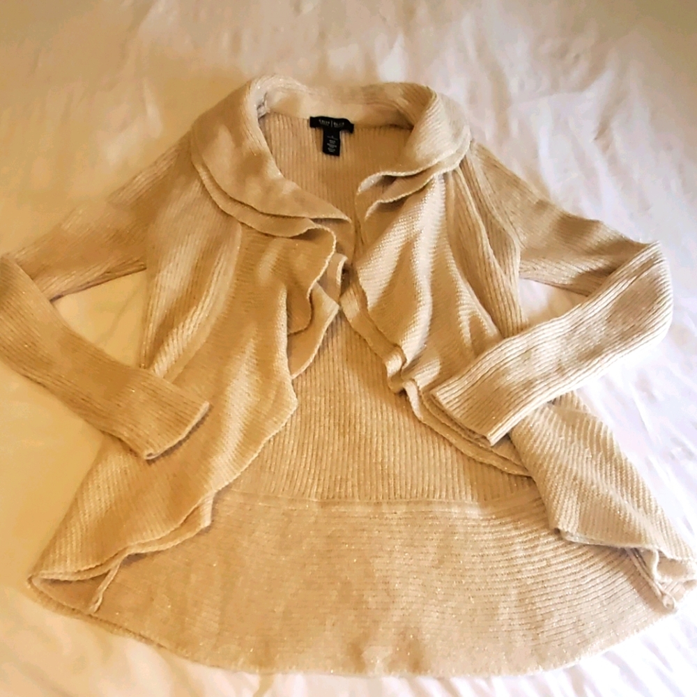 WHBM ruffled sweater